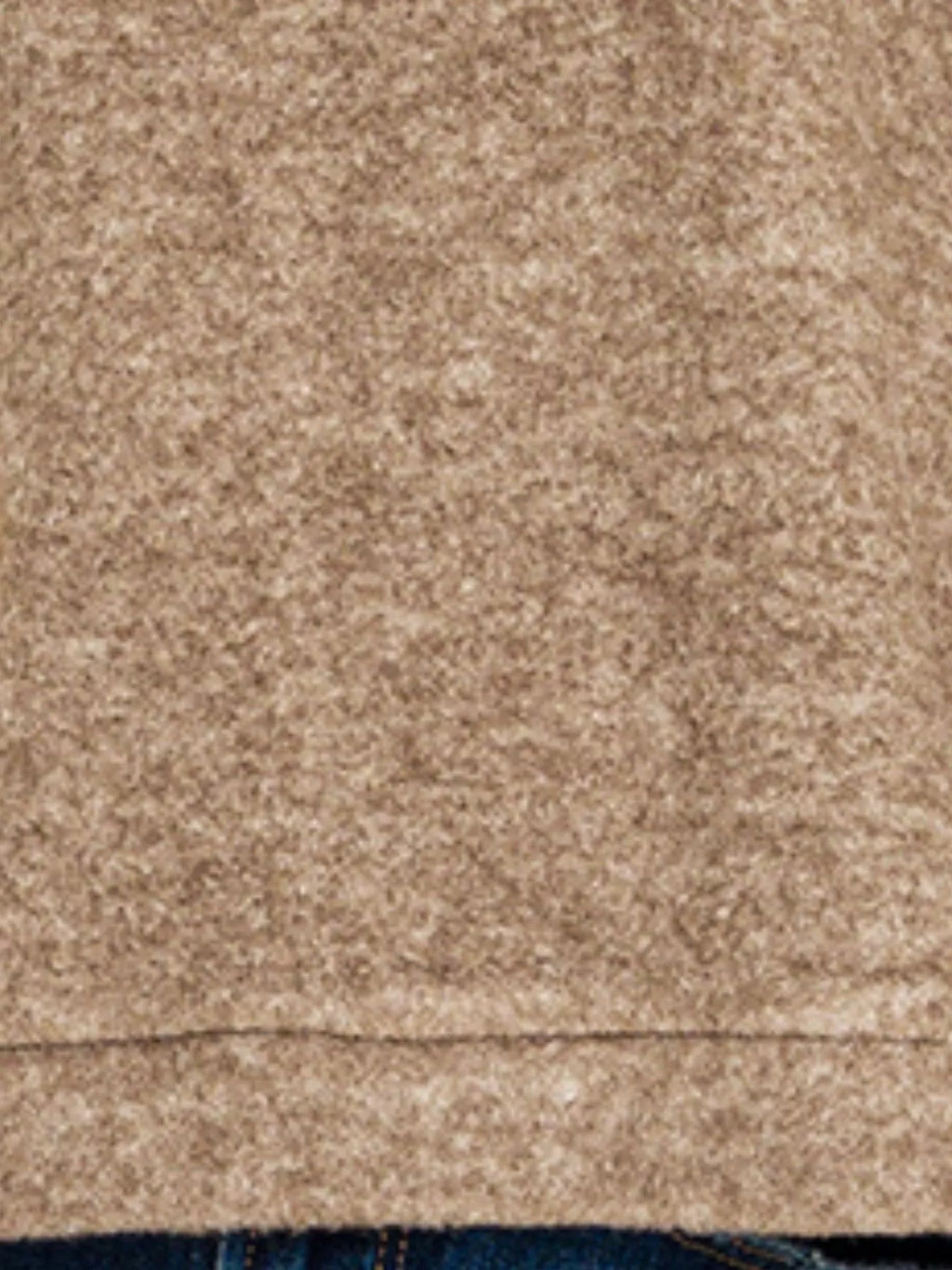 Brushed Melange Hacci Cropped Sweater