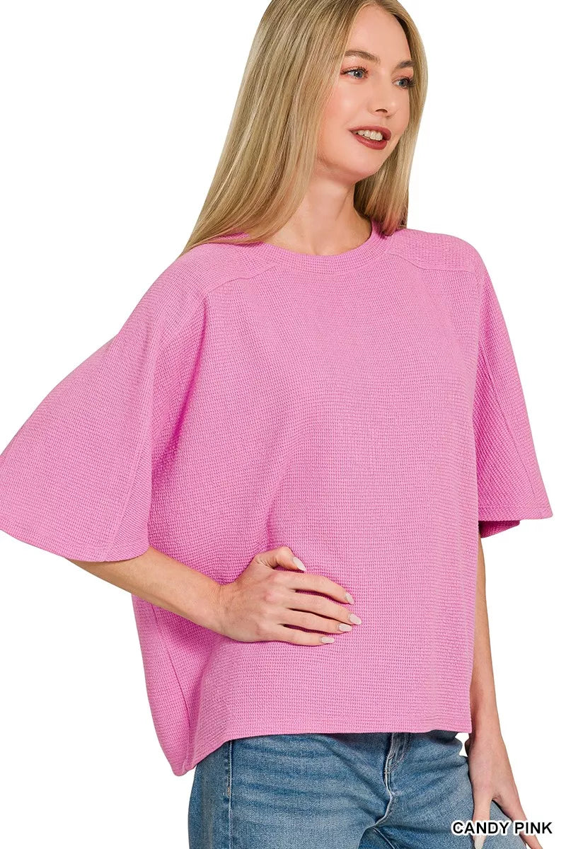Double Knit Short Sleeve Top