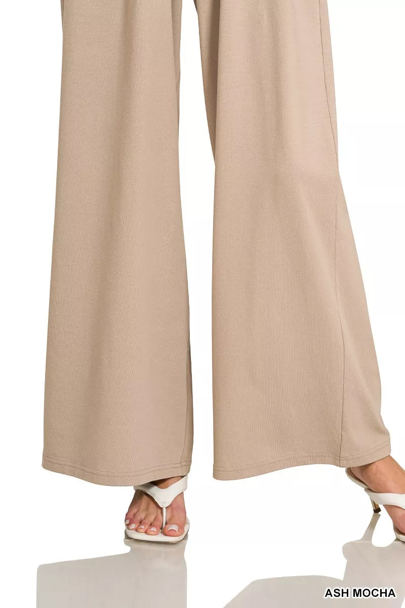 Tube Top Jumpsuit with Drawstring Waist