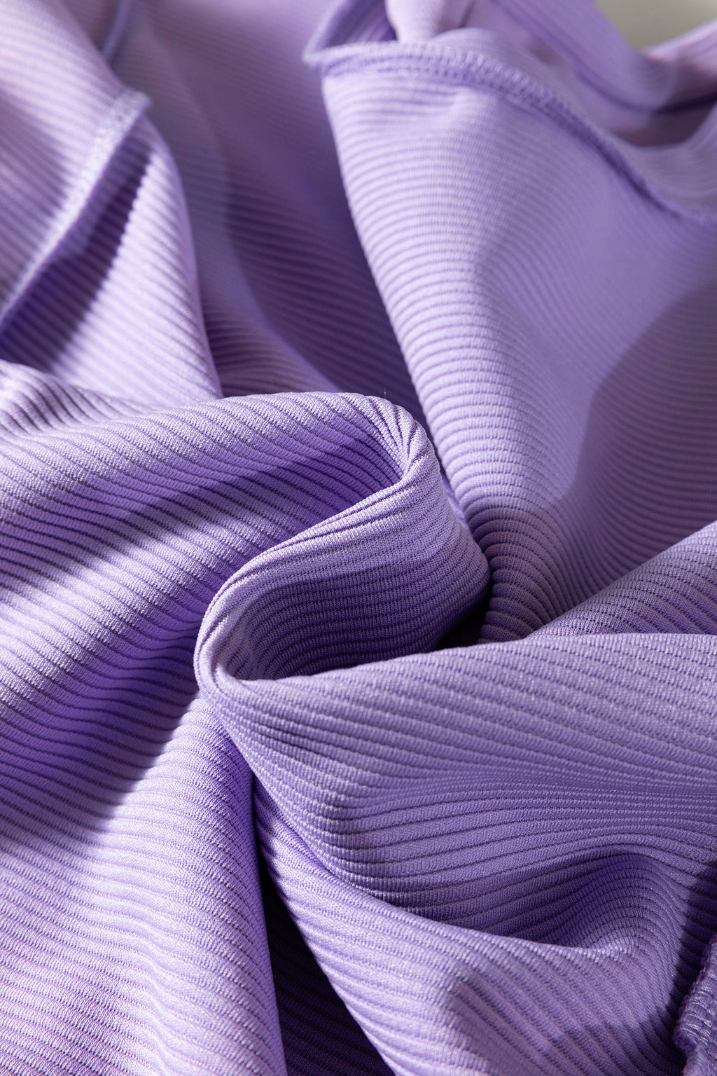 Lavendula Horizontal Ribbed Exposed Seam Detail Drop Shoulder Baggy Pullover