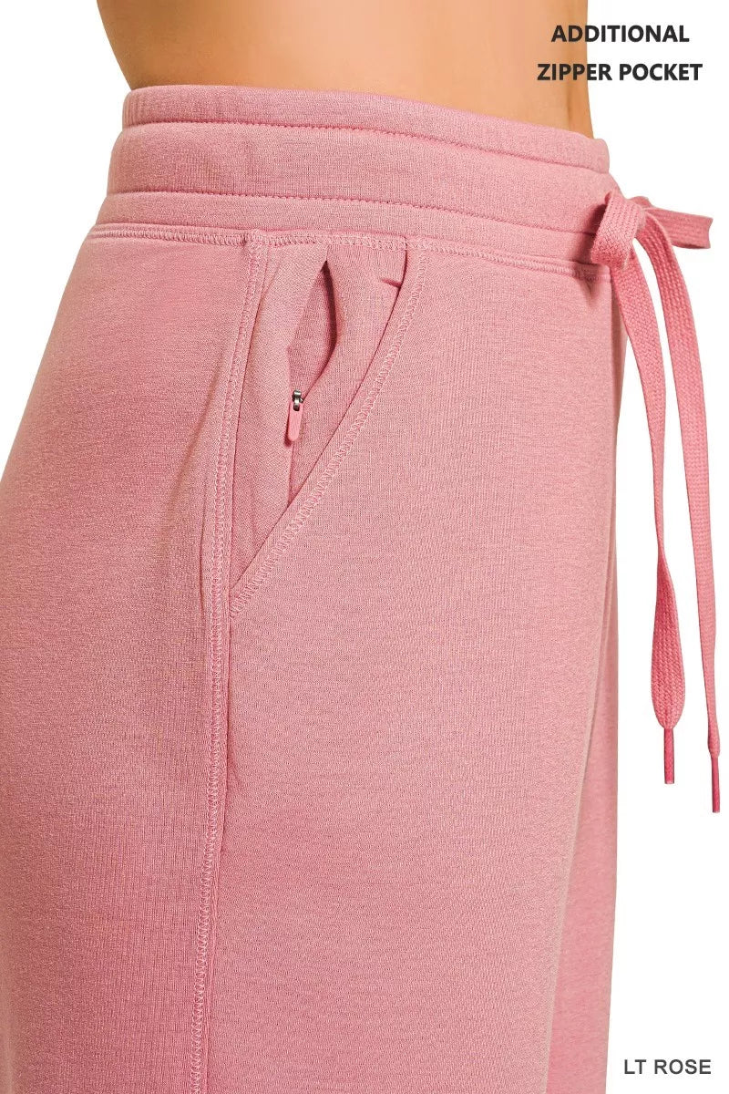 Drawstring Scuba Joggers with Pockets