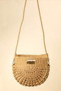 Braided Semi Circle Tote Bag