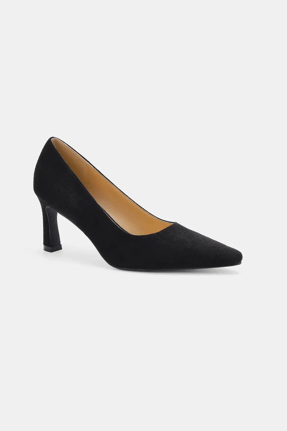 Fashion Faux Suede Point Toe Pumps