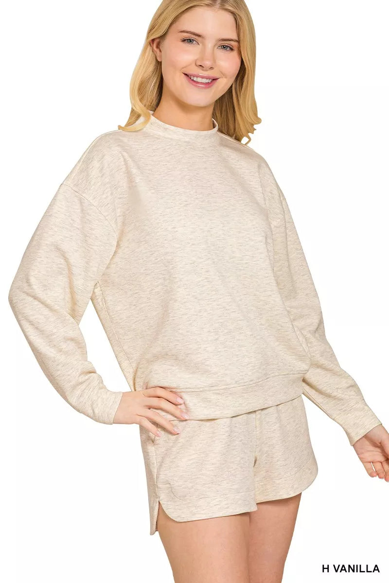 Scuba Long Sleeve Sweatshirt and Shorts Set
