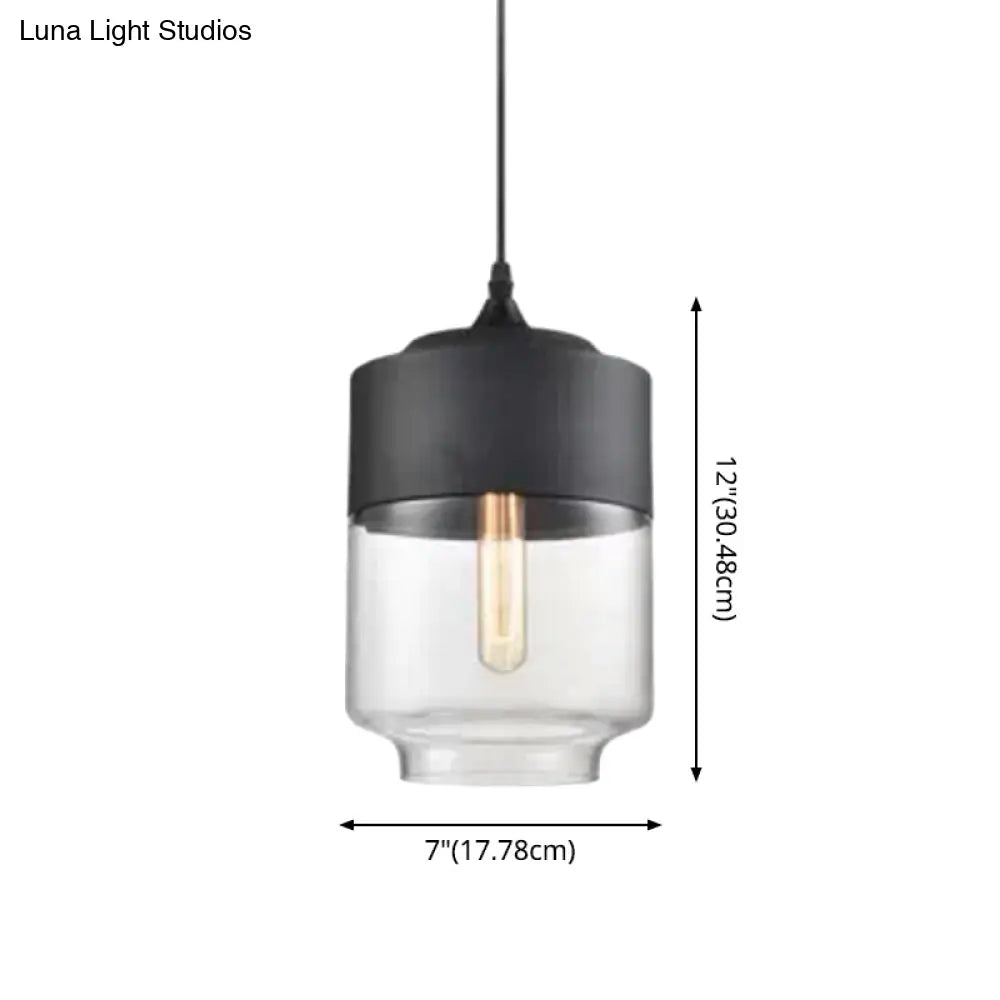 DecorBites™ 1 Light Pendant Lighting Retro Industrial Style Glass Pendant Ceiling Lights for Restaurant