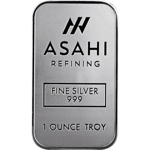 1 oz Silver Bar - Asahi .999 Fine Silver