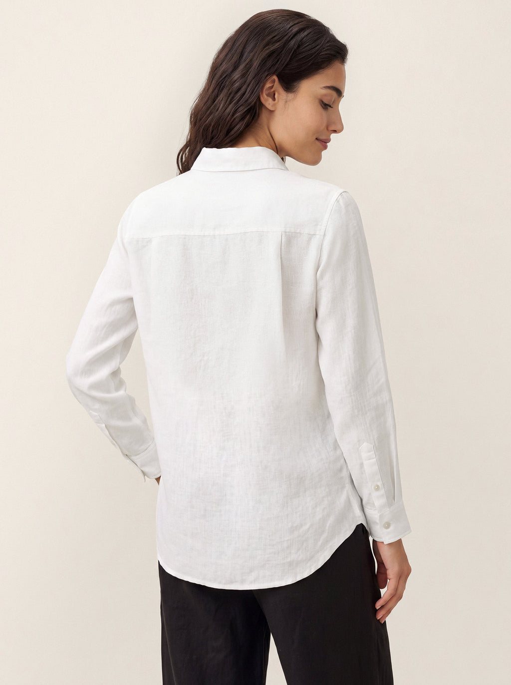 100% Linen Classic Shirt Top SAVANNAH