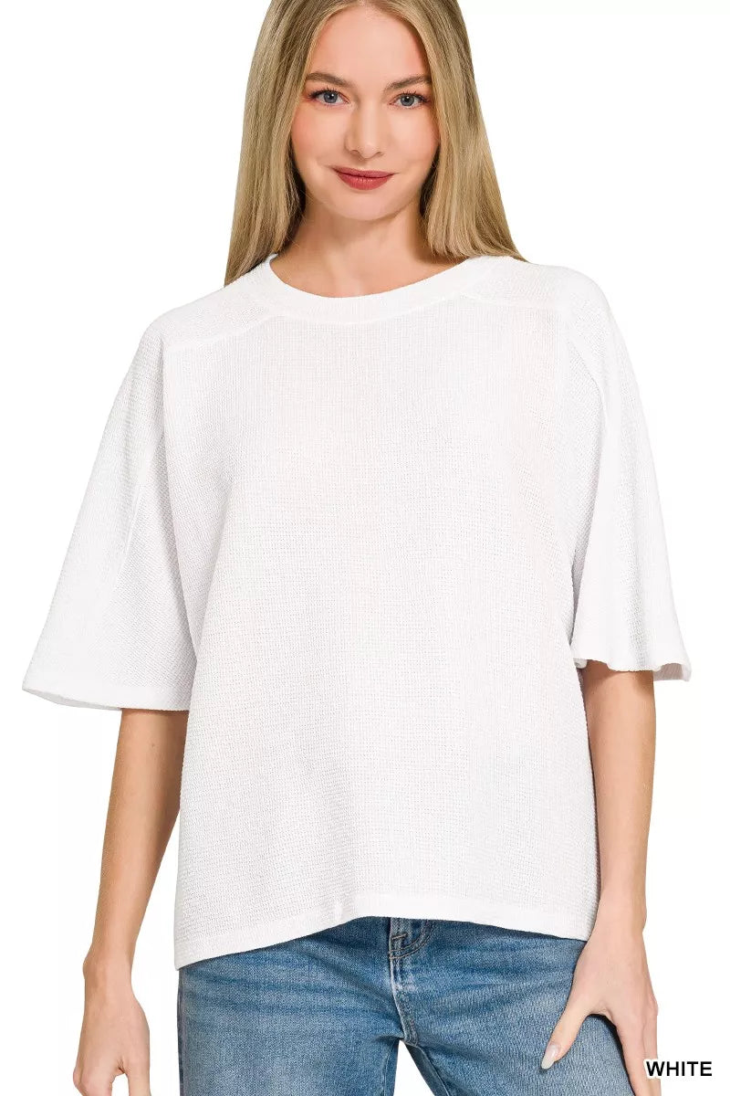 Double Knit Short Sleeve Top
