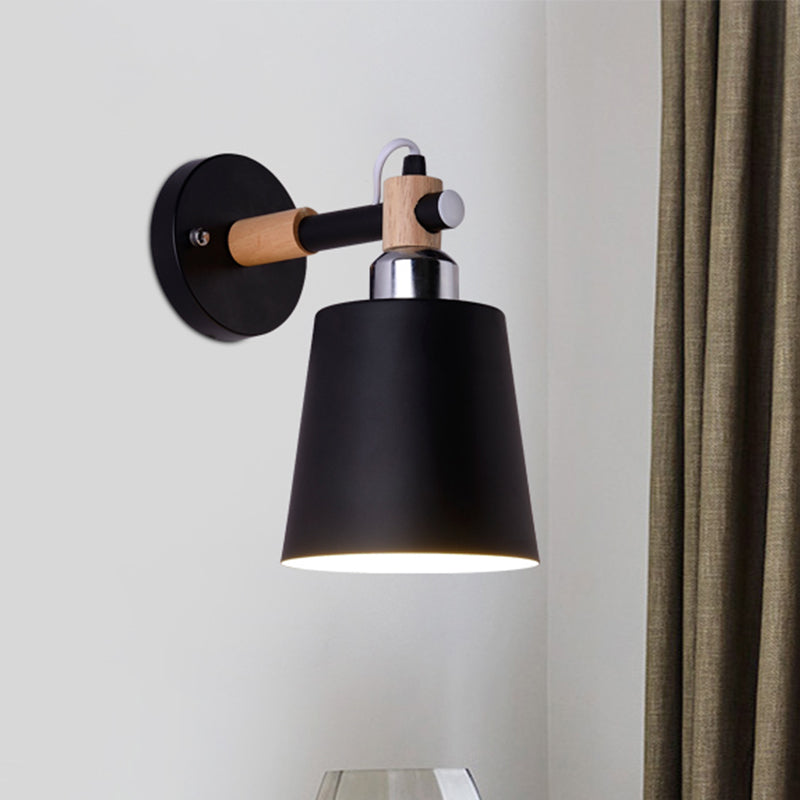 DecorBites™ Nordic Monochrome Rotatable Wall Lamp with Empire Shade, Ideal for Stairs