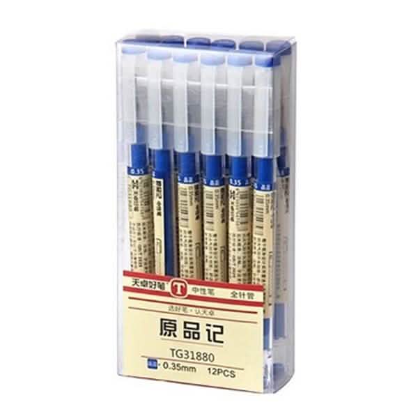 12-Piece Set: 0.35mm Water-based Pen Gel Pen
