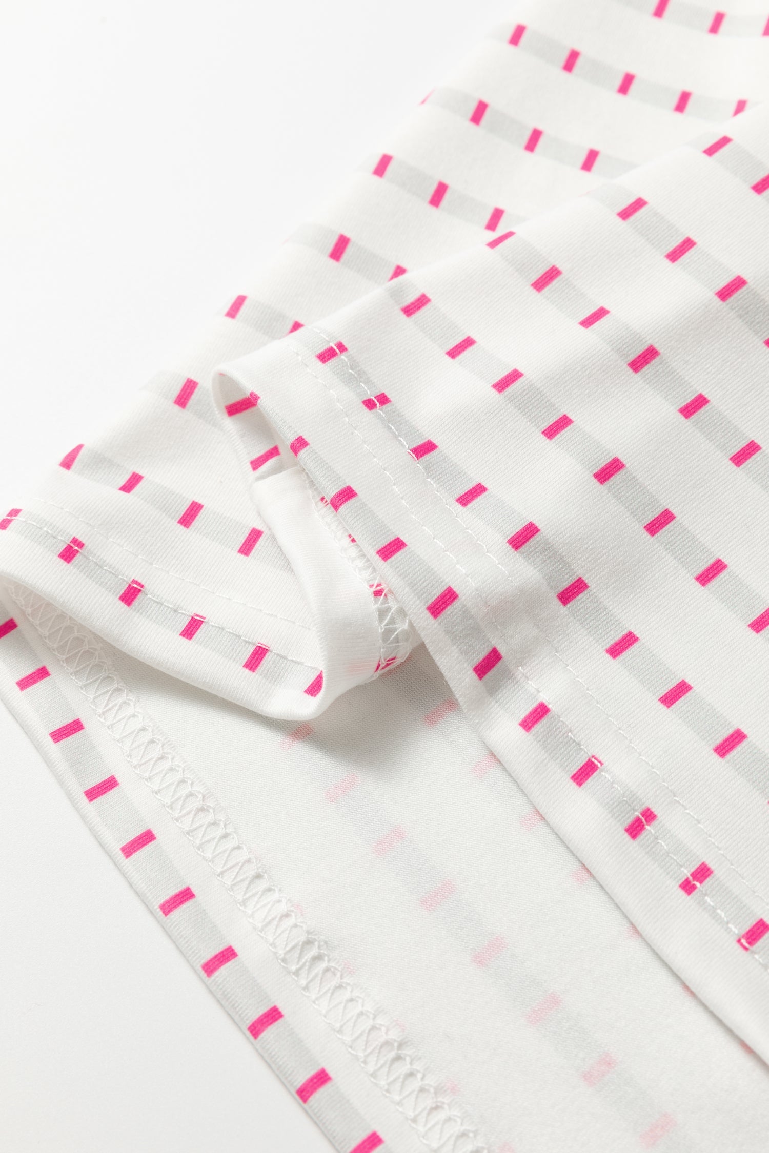 Rose Stripe Raglan Patchwork Long Sleeve Tee
