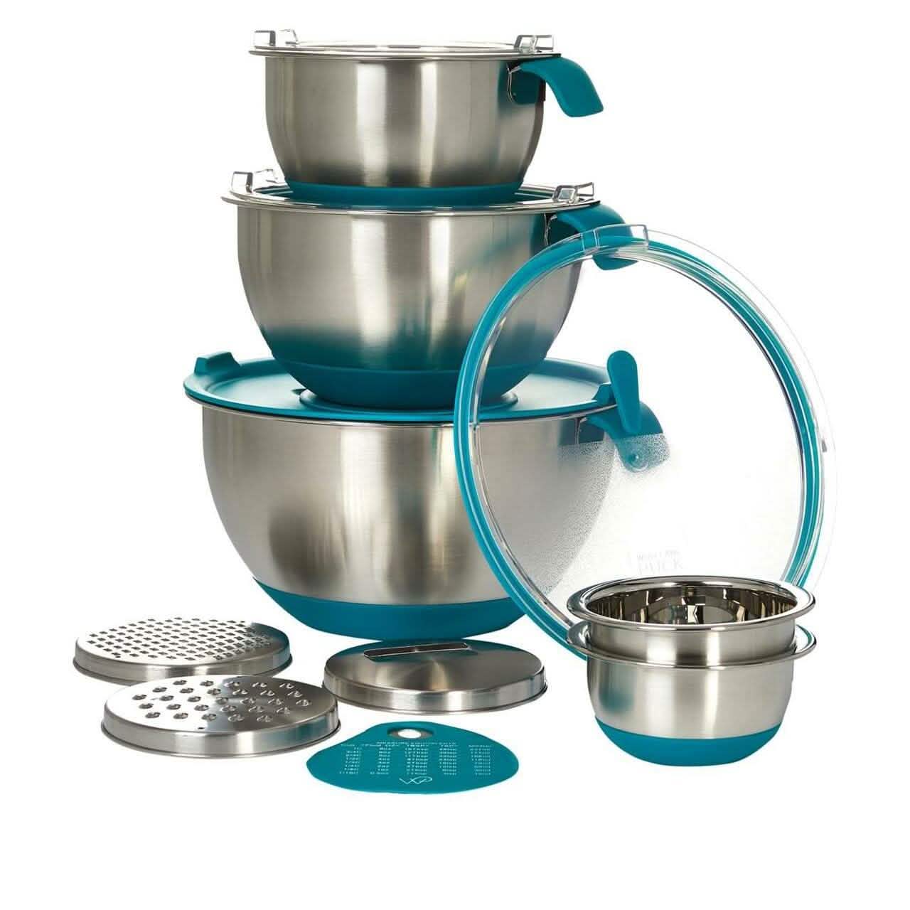 13-Piece: Wolfgang Puck Stainless Steel Mixing Bowl Set (Refurbished)