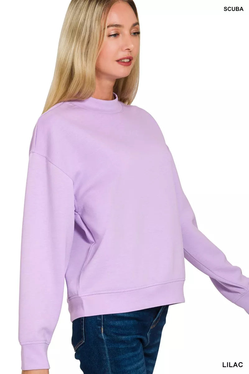 I am a Fashion Junky Scuba Mock Neck Sweatshirt and Joggers Set