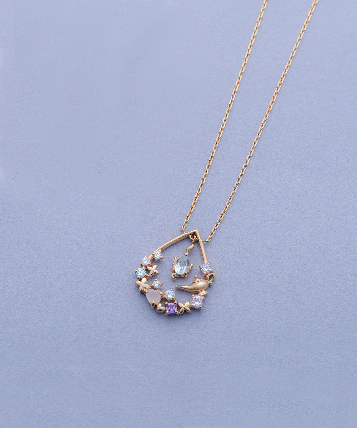 S925 Magic Lamp Ear Hook Necklace