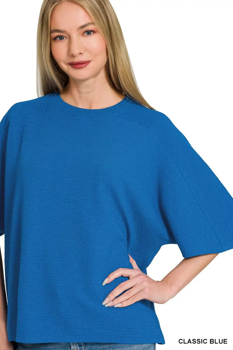 Double Knit Short Sleeve Top