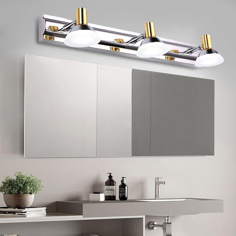 DecorBites™ Modern Stainless Steel Wall Light with Acrylic Cone Shade - 2/3 Lights - Warm/White Lighting