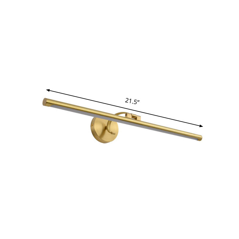 DecorBites™ Golden Pipe Vanity Light - Modern Stylish LED Wall Sconce for Bathroom - 16"/21.5" Width
