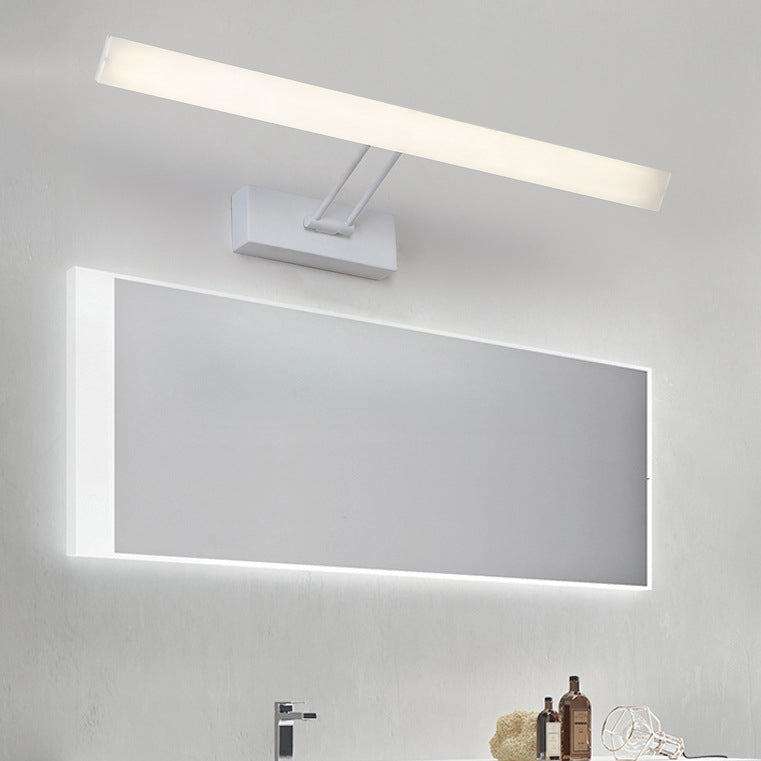 DecorBites™ Modern Rectangular Wall Light - Black/White - 16.5"/20.5" W LED Acrylic Vanity Lighting - Warm/White for Bathroom