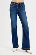 Full SIze Tummy Control Mid Rise Flare Jeans Plus SIze