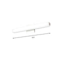 DecorBites™ Modern LED Wall Sconce with Acrylic Shade, Chrome Finish, Rectangular Vanity Lighting in Warm/White Light - 16.5"/24.5" Dia