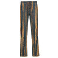Mid-Rise Fashion Jeans With Raw Edges And Straps