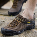 Breathable Outdoor Sports Men's Shoes Korean Version Of The Trend Of Casual Mesh Hiking Shoes Men's Large Size Shoes