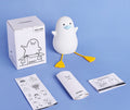 Rechargeable Gull Night Light - Creative Bedside Table Lamp, Cute Silicone Bird Desk Light, Gift for Her/Him