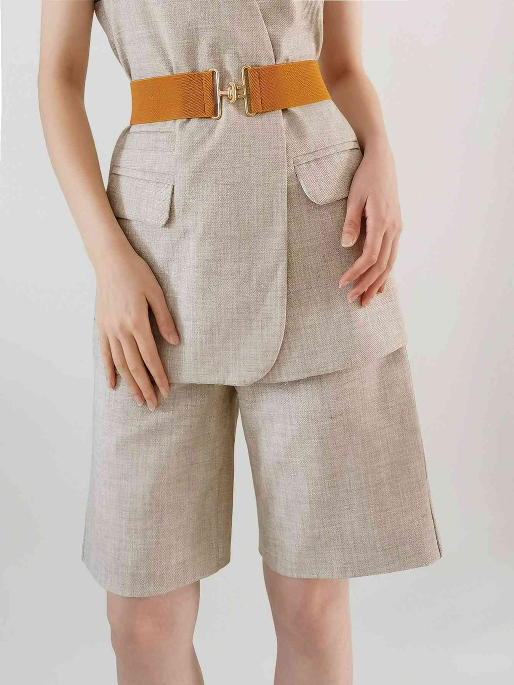 StylishFit Elastic Wide Belt – Adjustable Comfort and Chic Design See size chart under “more details”