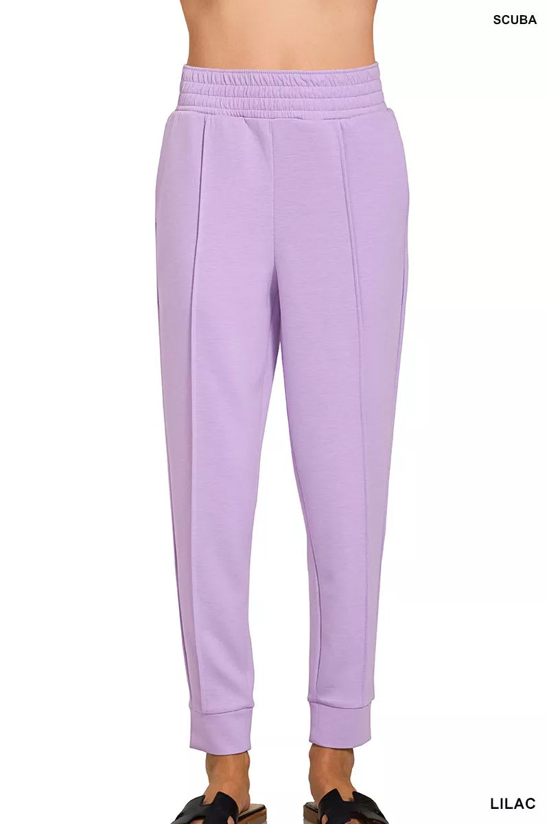 I am a Fashion Junky Scuba Mock Neck Sweatshirt and Joggers Set