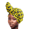 Turban Headband Tall Twist Knot Yellow Stylish Fashion Accessory