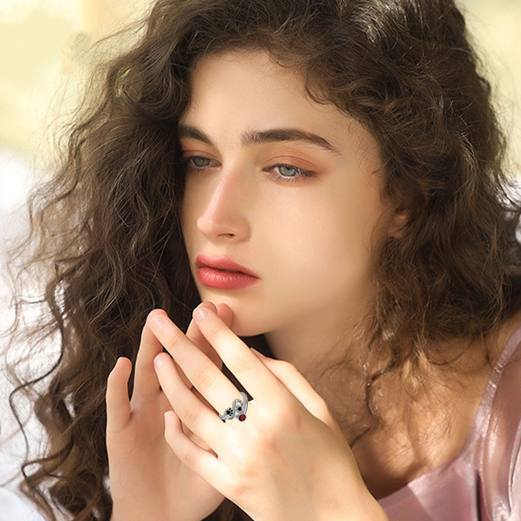 Fashion Dog's Paw Adjustable Ring