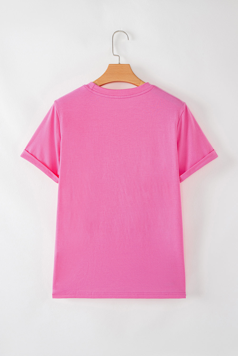 Sachet Pink Sequined Peppermint Pattern Christmas Custom T Shirt