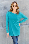 Full Size Round Neck Long Sleeve Top