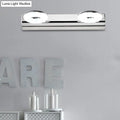DecorBites™ 2/3 Head Bathroom Wall Vanity Light with Acrylic Shade - Silver Finish, Warm/White Lighting