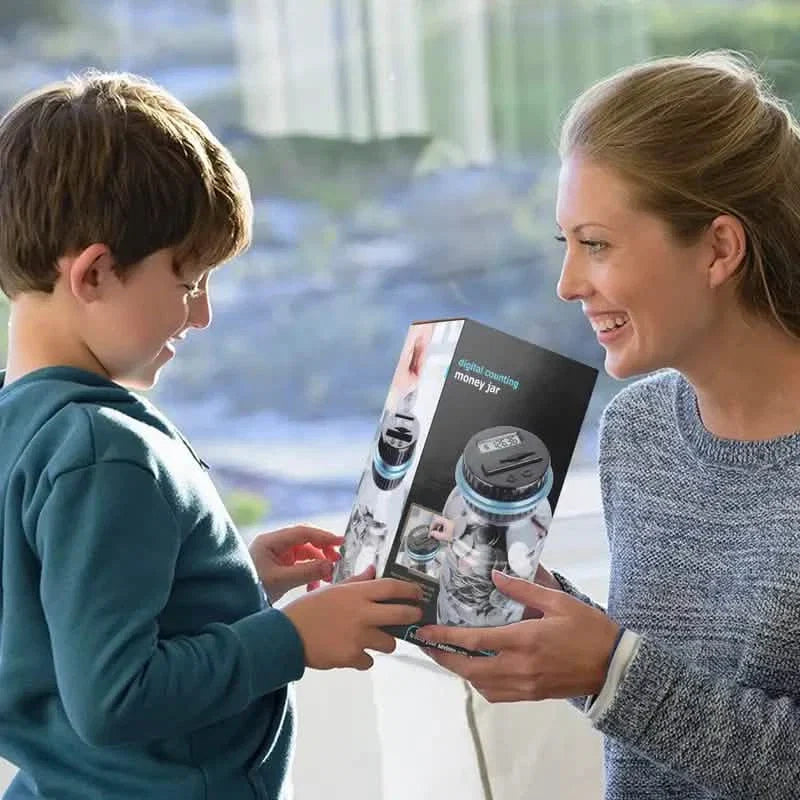 Digital Counting Money Jar