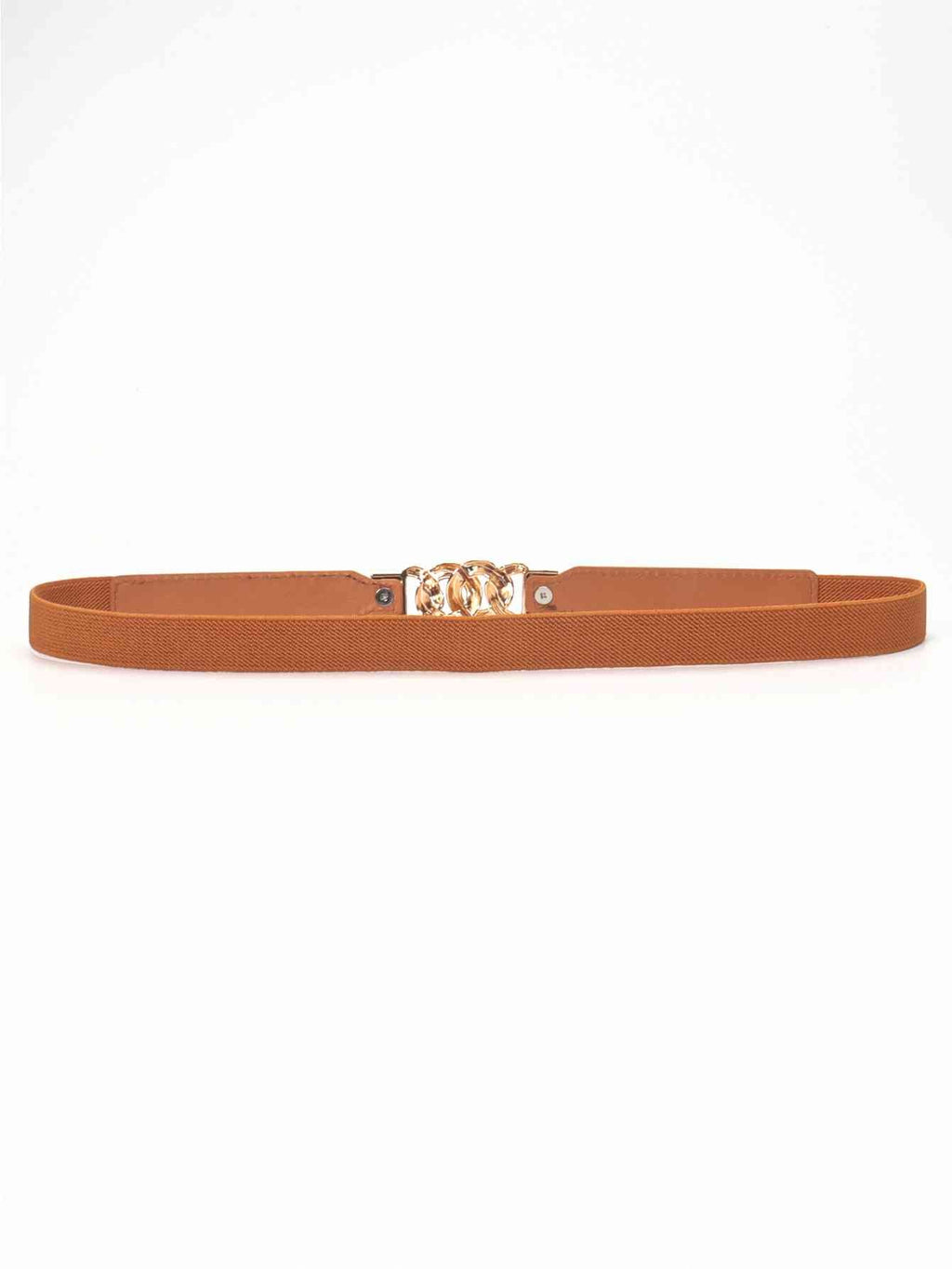 ElegantStyle Zinc Alloy Buckle Elastic PU Belt – Versatile and Stylish Accessory See size chart under “more details”