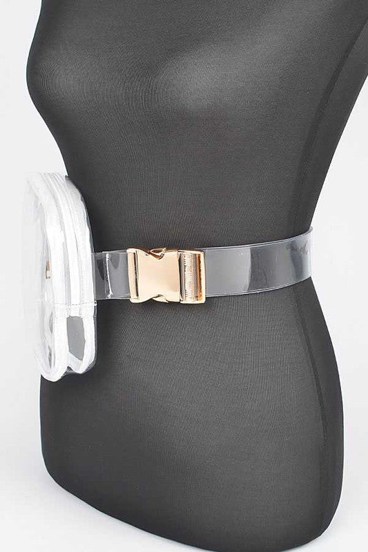 Convertible Transparent Clear Stadium Fanny Bag Stylish Accessory