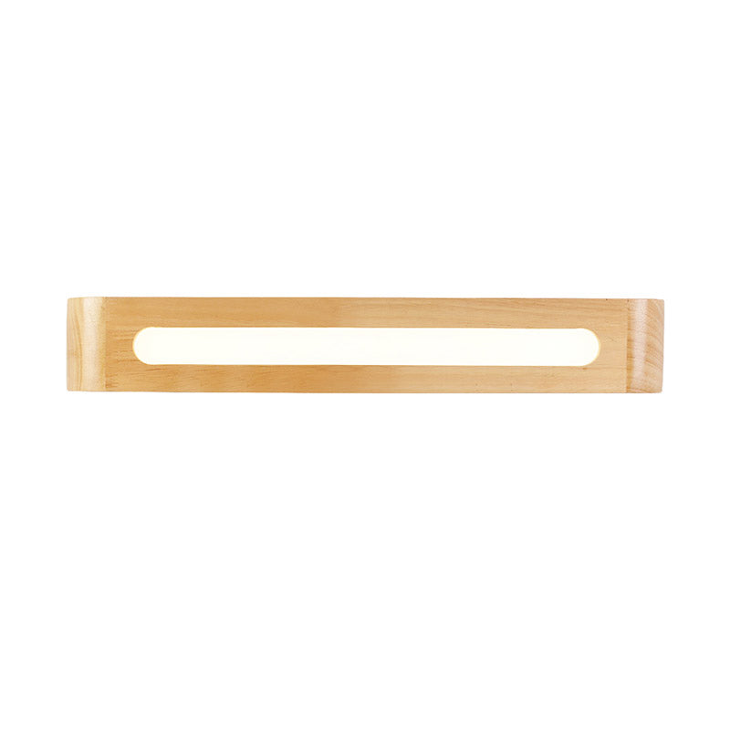 DecorBites™ Nordic-Style Wood Wall Sconce with LED Bedside Lighting