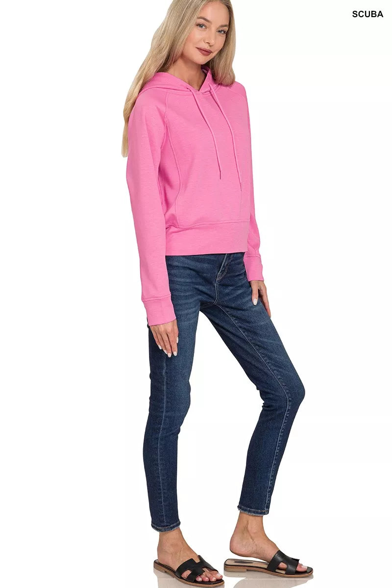 Drawstring Scuba Hoodie