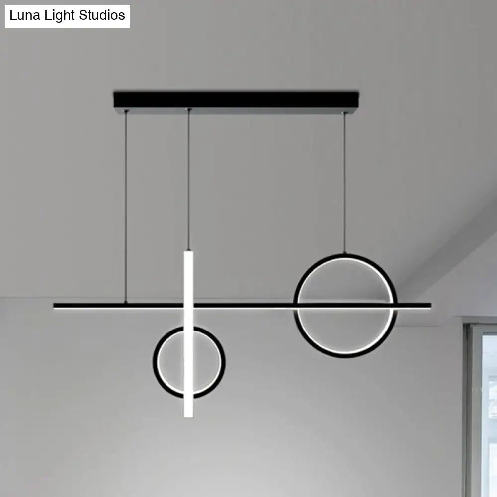 DecorBites™ 23.5"/31.5" Acrylic Bike Pendant Lighting Nordic LED Island Lamp - Black/Gold