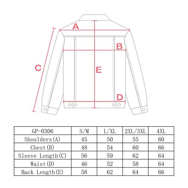 Radiant Pearls Rhinestone Deco Jean Jacket Pink See size chart under “more details”