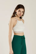 Seamless Crochet Lace & Strappy back Bralette