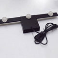 DecorBites™ Modern Black/White Linear Vanity Light Fixture - 3 Lights - Metal Wall Lighting - Warm/White Light - Over Mirror