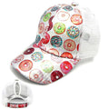 Iridescent Donut Pony Tail Mesh Baseball Cap