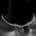 4mm Bling Diamond Tennis Chain Necklace 15 Inches