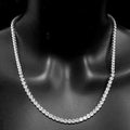 4mm Bling Diamond Tennis Chain Necklace 20 Inches