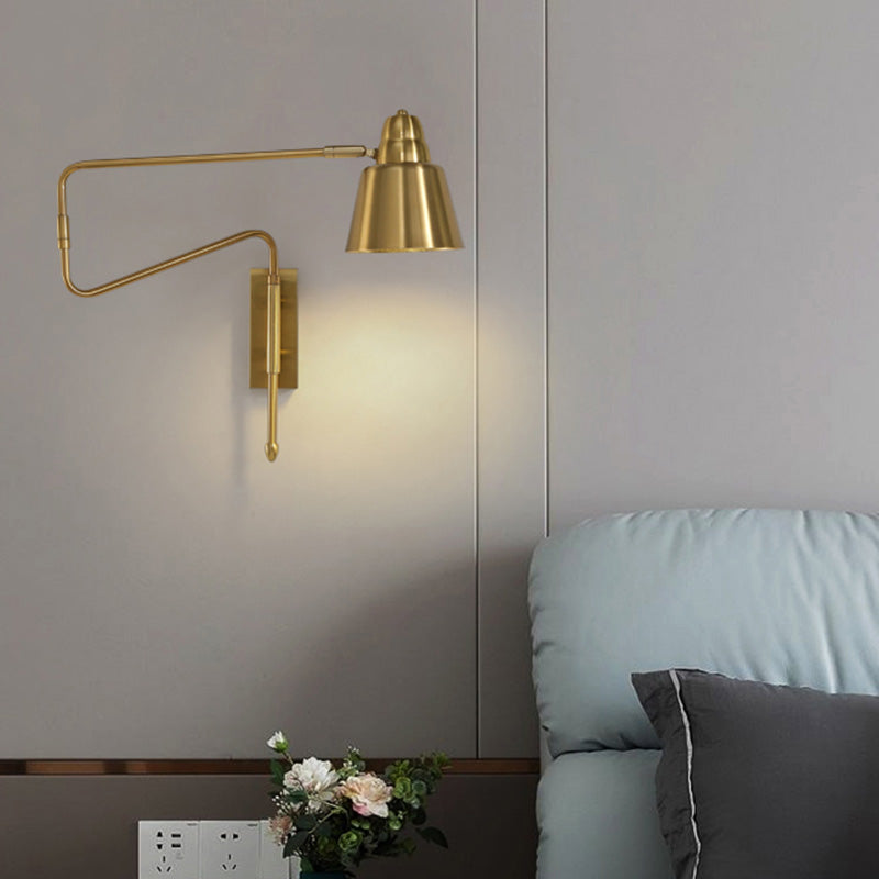 DecorBites™ Modern Wall Mounted Reading Lamp: Retractable Arm, Nordic Style