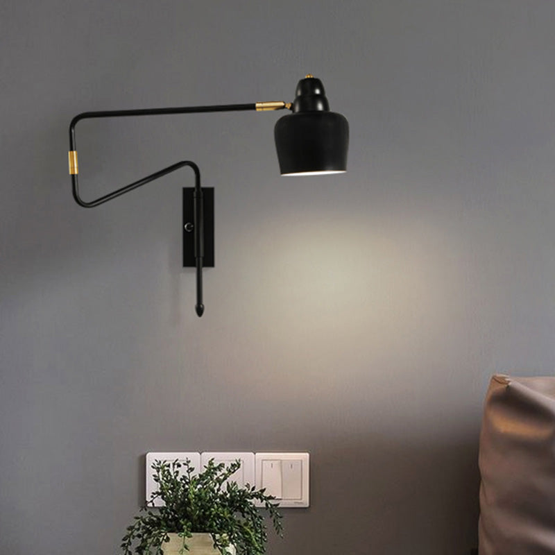 DecorBites™ Modern Wall Mounted Reading Lamp: Retractable Arm, Nordic Style