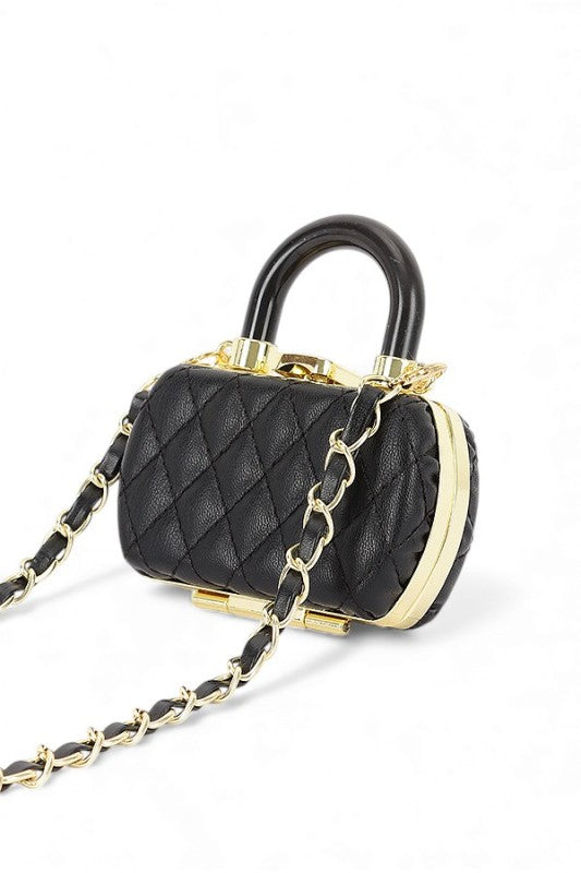 Mini Quilted Iconic Top Handle Crossbody Bag