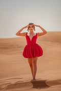 Red in the Desert Bubble Dress See size chart under “more details”